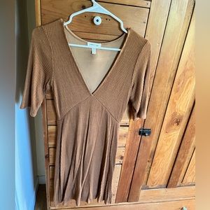 Ribbed mini dress